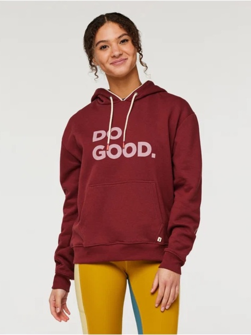 cotopaxi Burgundy "DO GOOD." Graphic Hoodie - Women's Pullover